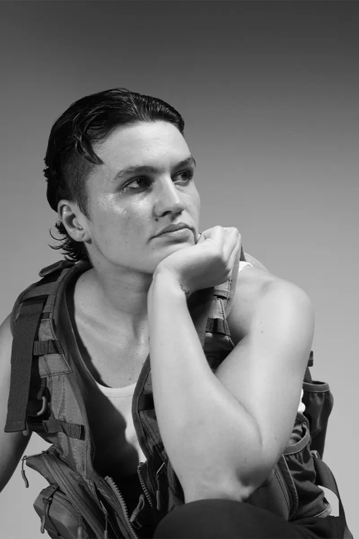 Army vest Filson FW23 24. Photography Jelka von Langen and Roman Goebel, styling Max Jolivet