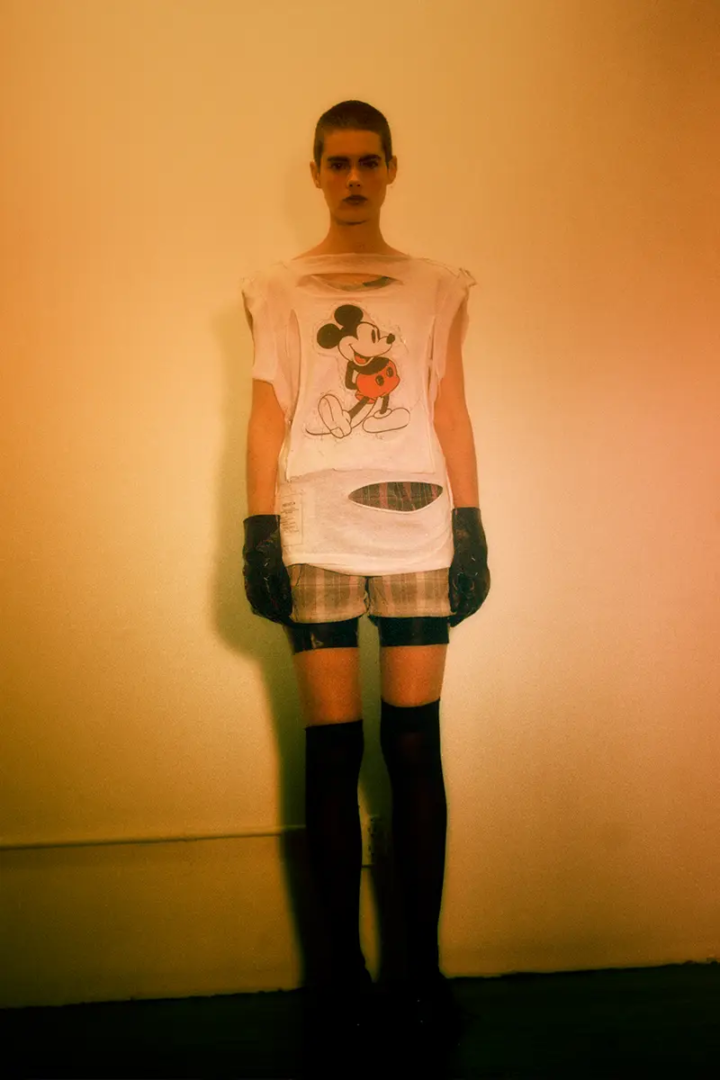 Total look Maison Margiela, shot by Boe Marion, styling Kirby Marzec