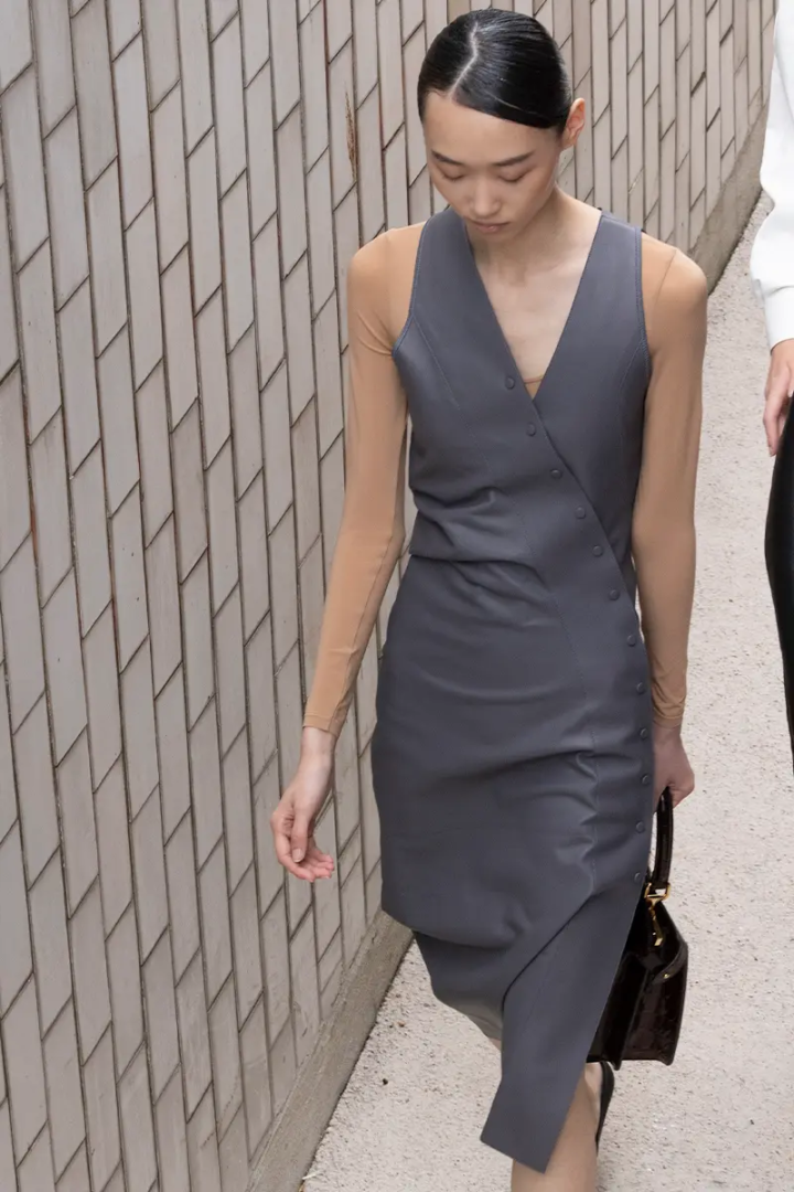 leather dress and bag Fendi, body Wolford.Photography Winter Vandenbrink, styling Niki Pauls. Photography Winter Vandenbrink