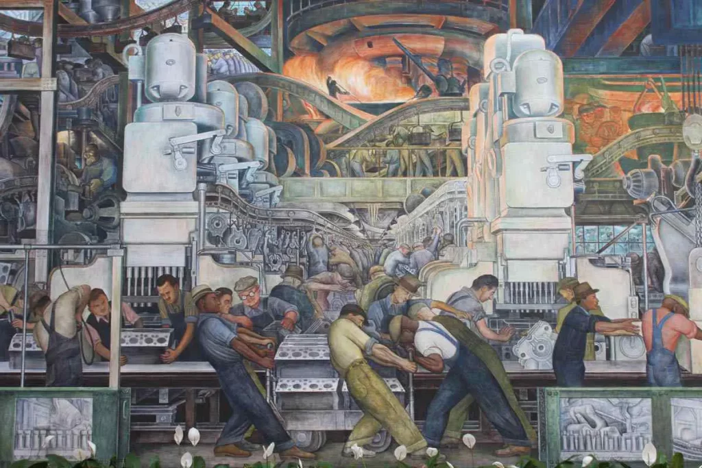 Lampoon, Diego Rivera, Detroit Industry Murals. Rachele Huennekens