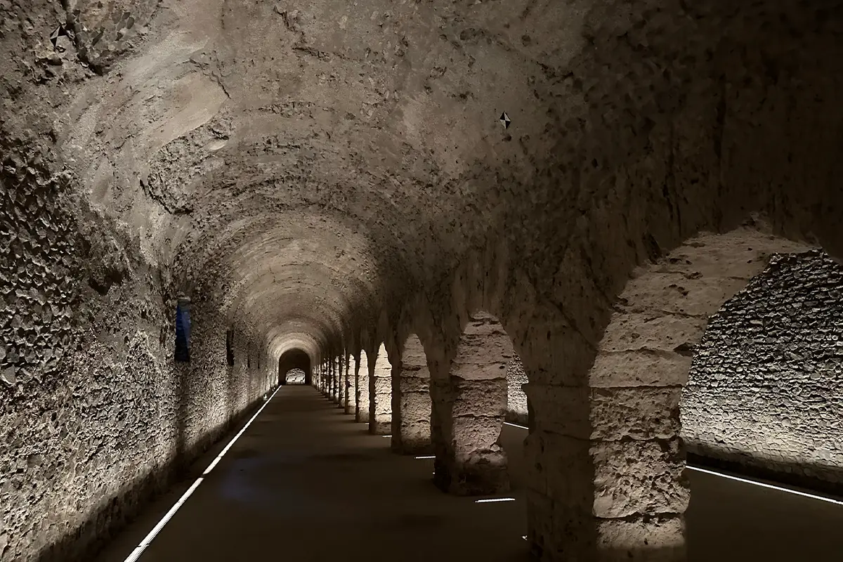 Criptoportico, sottoportico interrato di epoca romana nel centro di Aosta