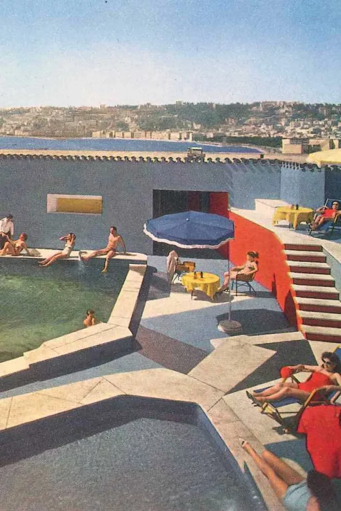 Royal Continental Hotel in Naples, designed by Gio Ponti, 1954