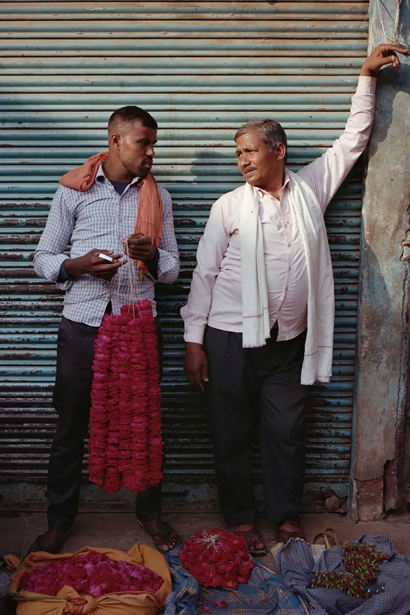 Two flower sellers. Photography Billy Barraclough