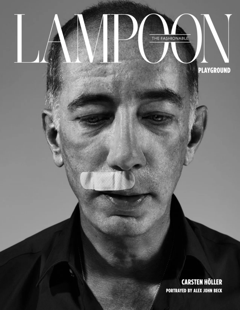 Carsten Höller on Lampoon Issue 6, portrayed by Alex John Beck