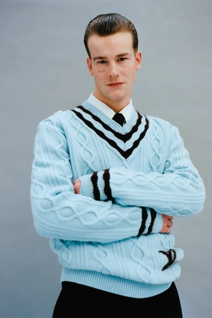 Look from the capsule collection Louis Vuitton, Tyler the Creator redesign. Photography  Markus Pritzi, styling Adrian Bernal