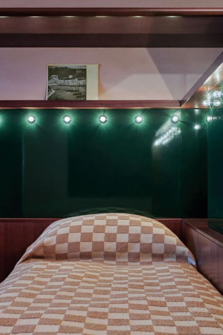 Photography Paola Pansini. Interior designed by Gianfranco Frattini, 1971 in Portofino, Italy