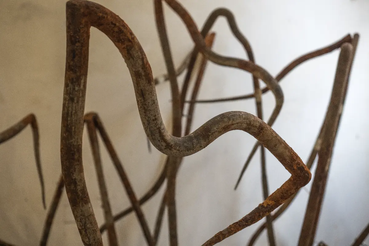 Details of the work of Details of Dominique Whites work in during her Italian residency in Todi. Zouhair Bellahmar