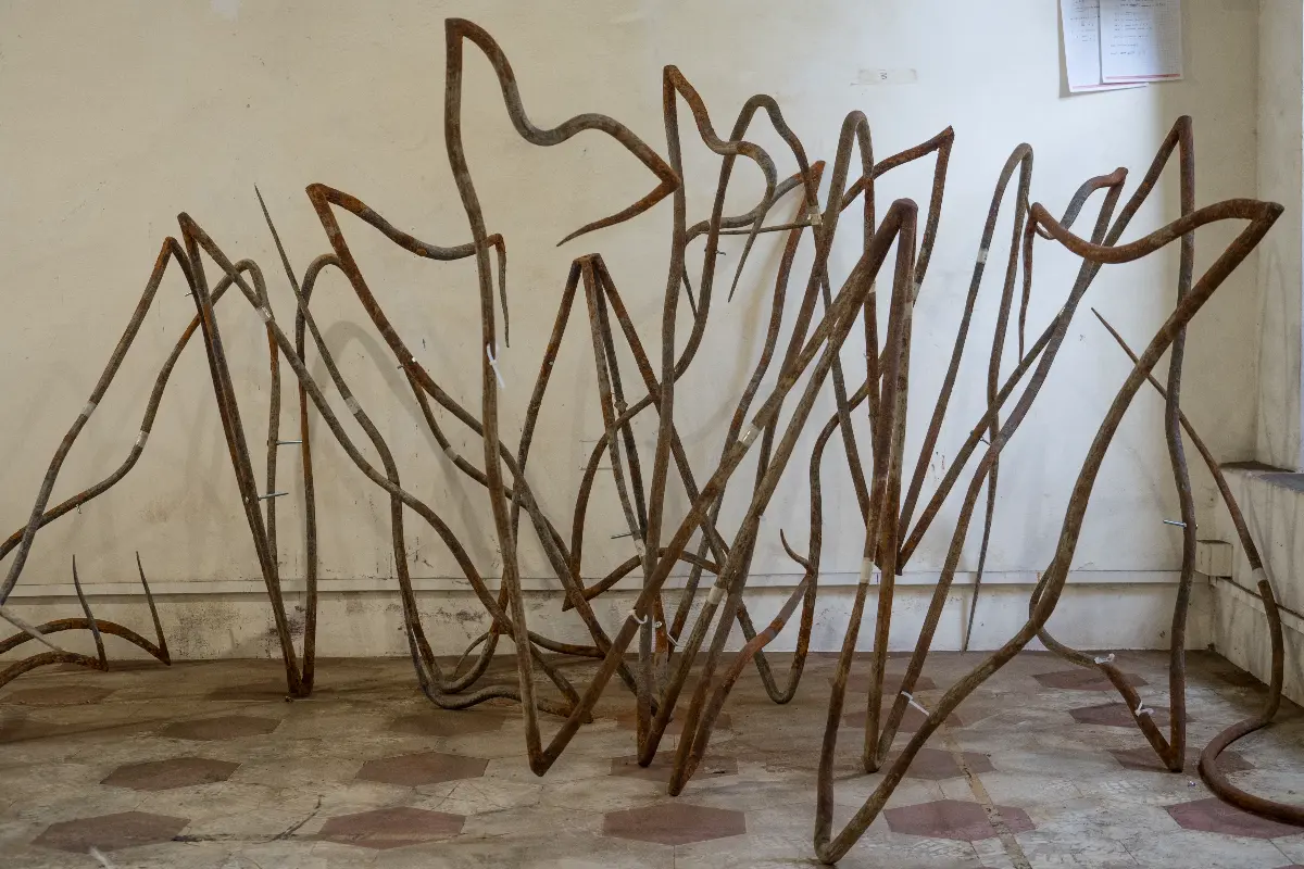 Details of the work of Dominique White, in her studio in Todi during her Italian residency. Photography Zouhair Bellahmar
