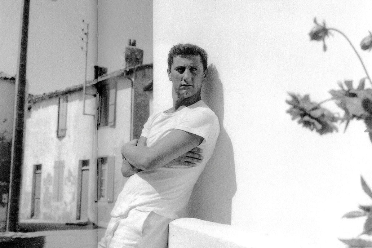 Jean Garçon, photographed by his friend Francis Dumoulin on Île de Ré, August 1961, featured in the book _Jean Garçon_ by Anne Bony, 128 pages, published by Norma Éditions.webp