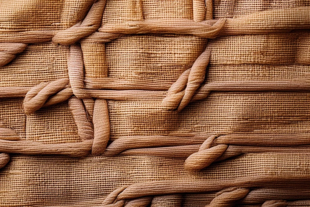 Natural textile and organic fabric pattern, hyper-realistic texture_ eco friendly material