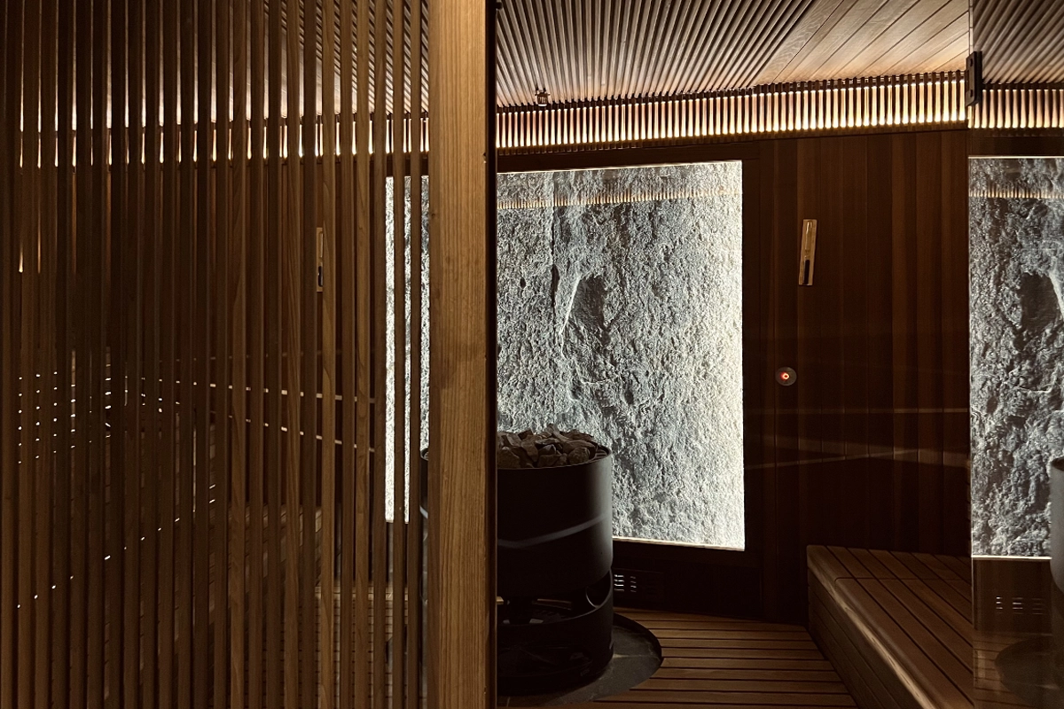 Grace La Margna, sauna finlandese