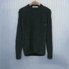 PRT.030.211 Hemp knitted sweater garter stitch - lightweight knitted sweater, mud green, anthracite gray or natural color