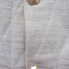 PRT.060.351 Hemp canvas vest, classic pattern, quilted and padded with felt hemp, hexagonal cufflinks buttons Cufflinks Detail gold Buttons