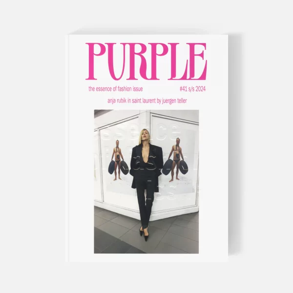 Purple_41 SS24 Anja Rubik in Saint Laurent by Joshua Woods
