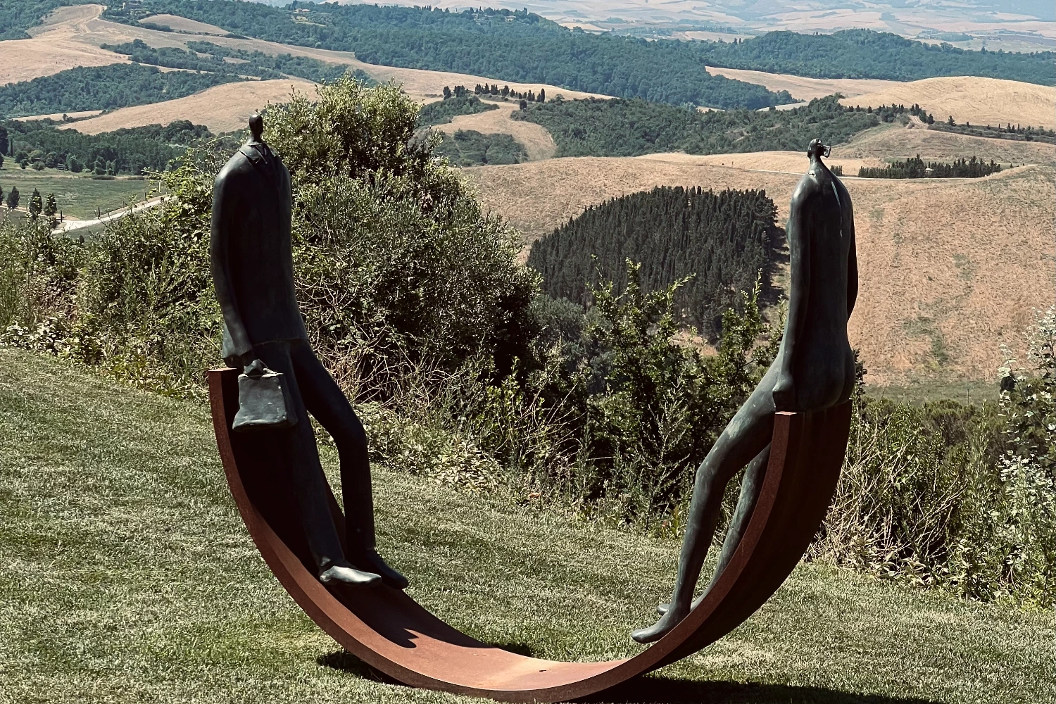 Opera d'arte nel parco di Castelfalfi