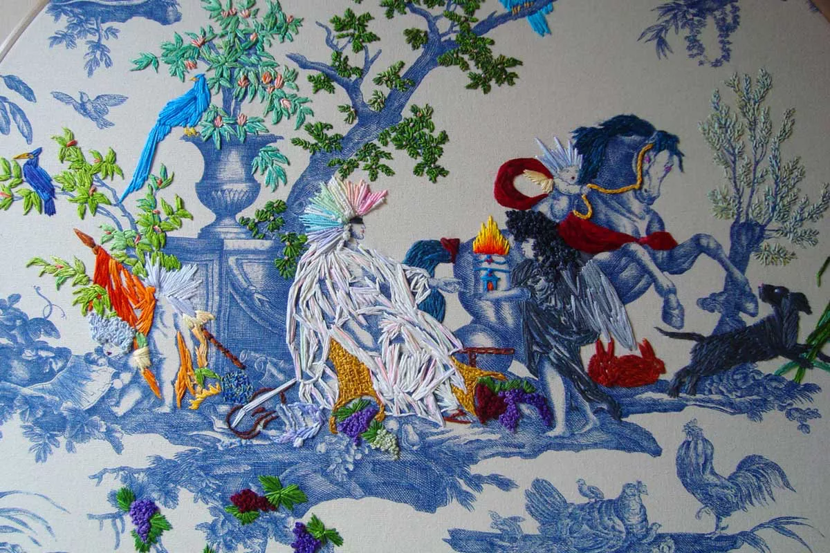 Toile de Jouy by Richard Saja, embroidery artist