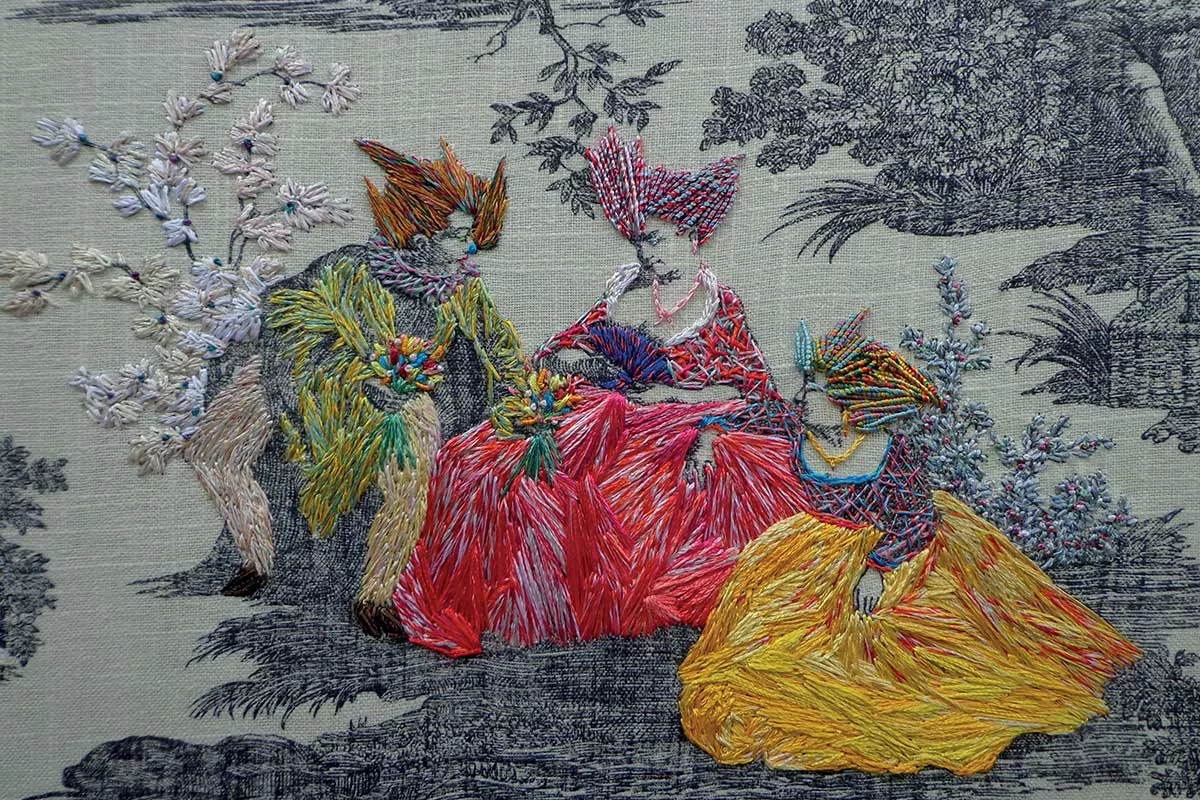 Toile de Jouy by Richard Saja, embroidery artist
