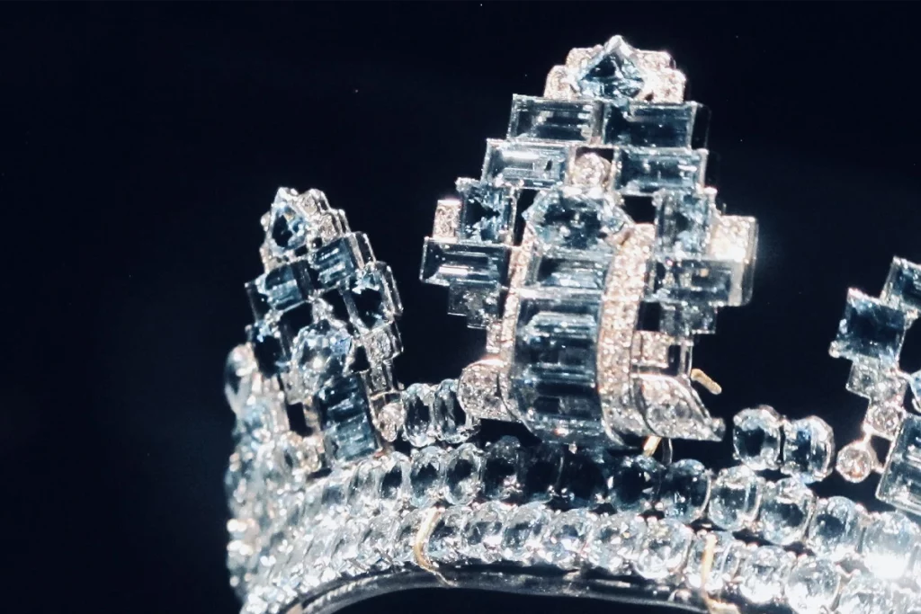 Cartier, The Power of Magic, tiara in platino, diamanti e acquamarina, Cartier Londra 1937
