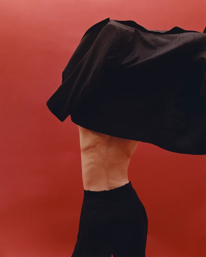 Lykke Li featuring Emporio Armani FW24 mens collection.Photography Kobe Wagstaff, styling Tamia Mathis