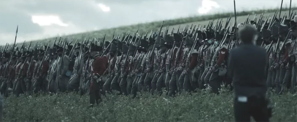 Ridley Scott during the filming of Napoleon, 2023