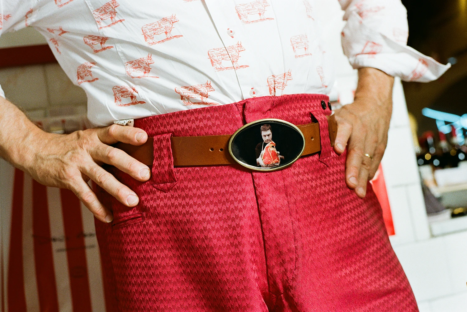 Dario Cecchini outfit details by Alessandro Timpanaro
