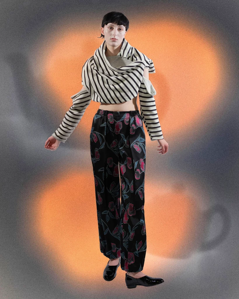 Top Jawara Alleyne, pants Giorgio Armani, shoes Chanel. Photography Guy Bolongaro, styling Lottie Collins