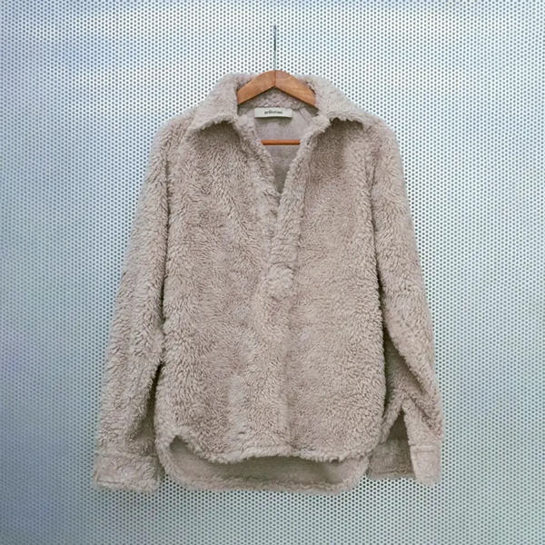 040.108 Polo Shirt in Alpaca Wool, Silk and Hemp