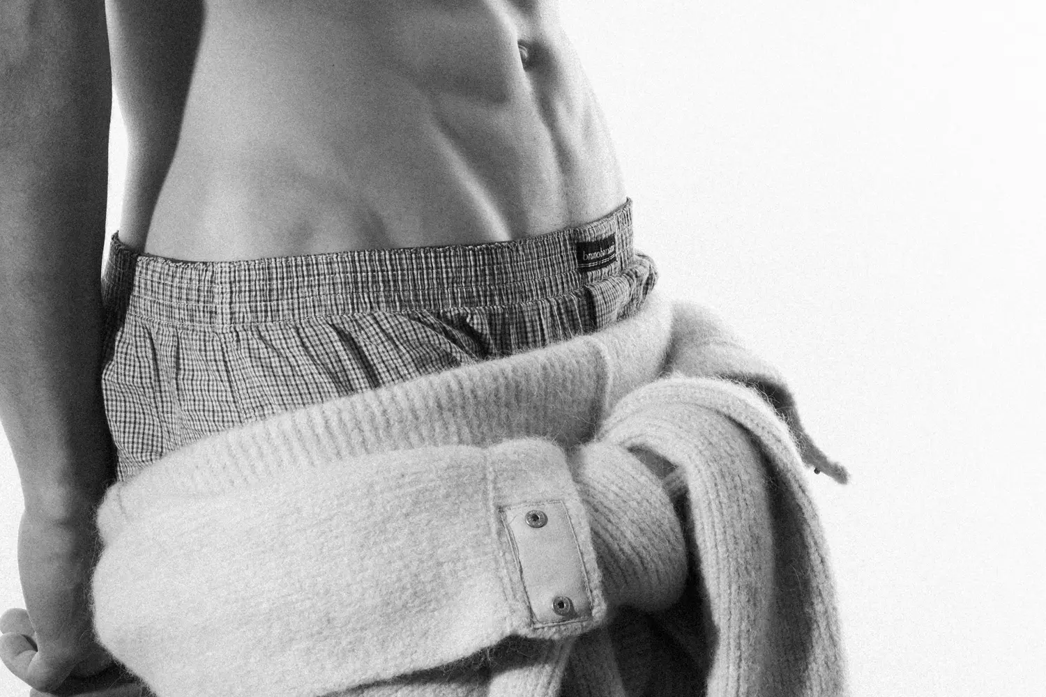 COVER Tank top Celine Homme, pants Rick Owens, boxer talents own