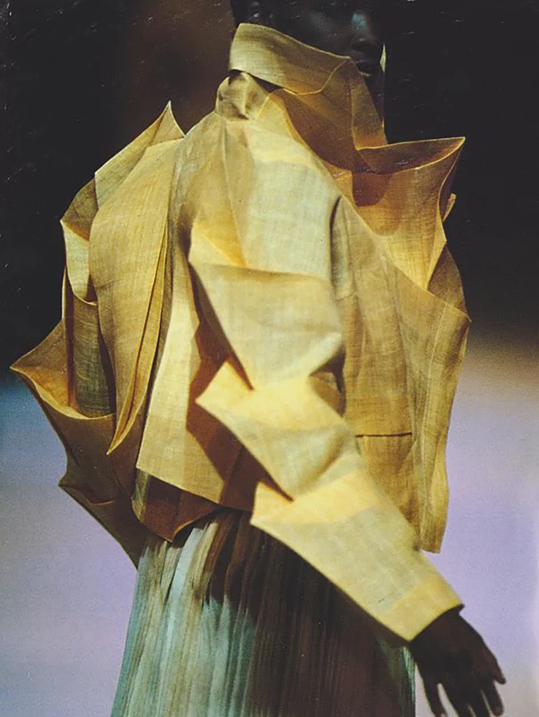 Issey Miyake paper jacket