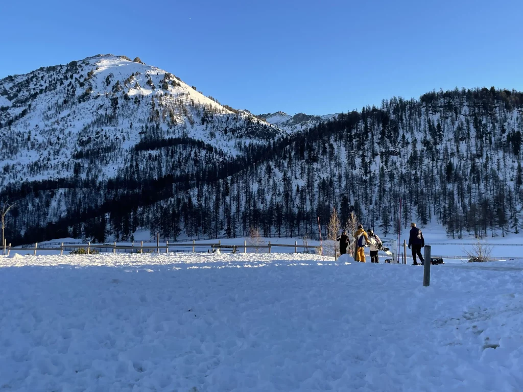 Le Alpi in Francia, solo qualche decina di centimetri di neve