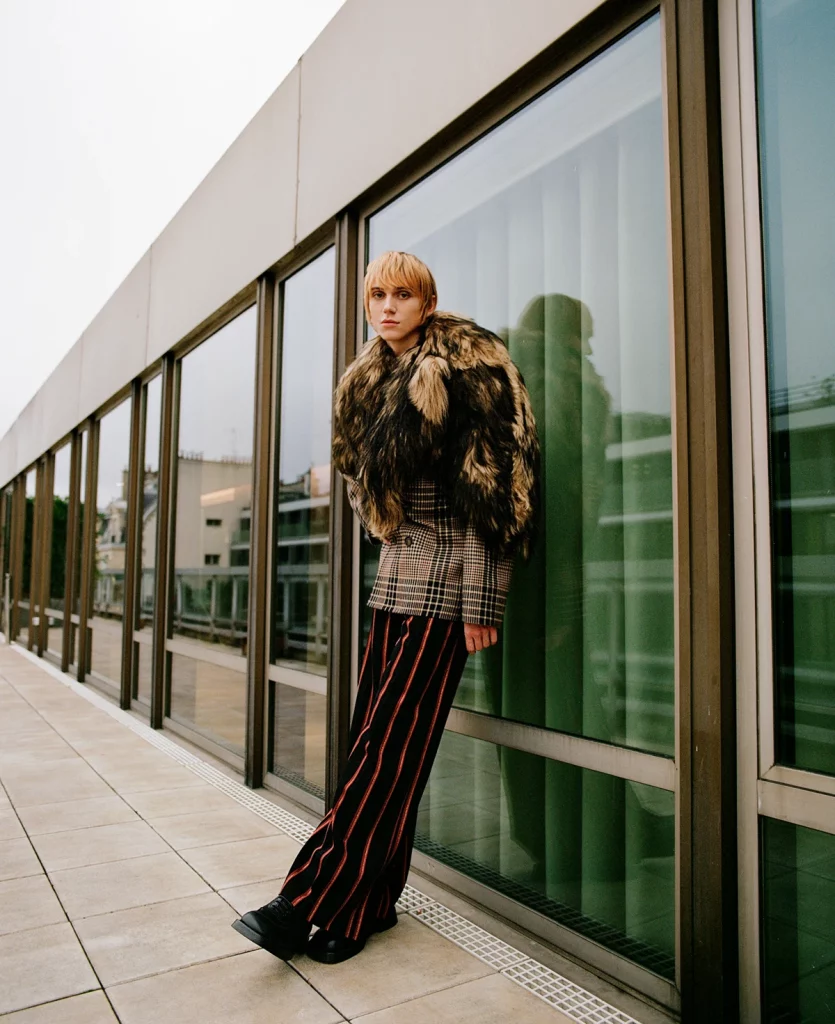 Ruben Pol wears coat, pants and shoes Alexander Mcqueen. Photography Laura Friedli, styling Audrey Le Pladec