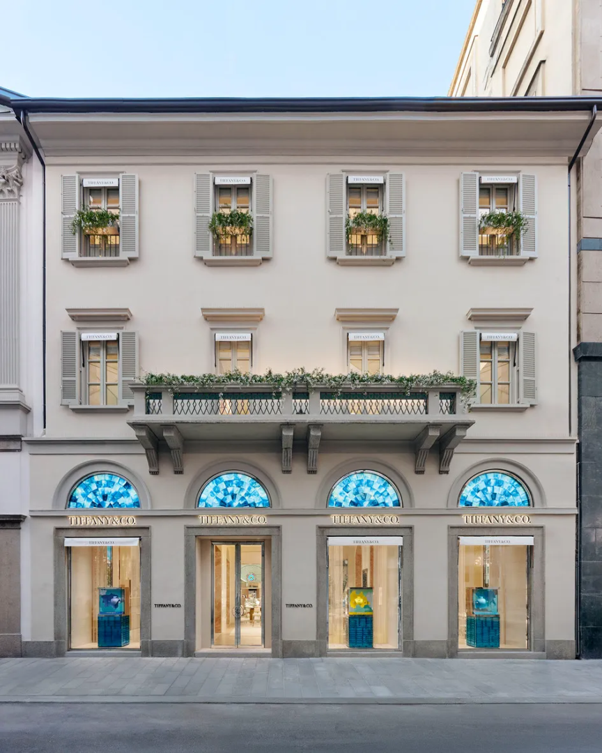 Tiffany & Co.’s store in Via Montenapoleone