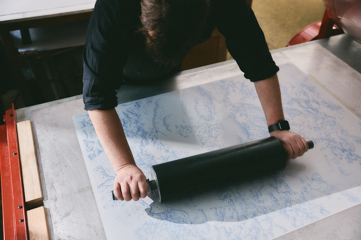 Julian Charrière’s photolithographs, Berlin