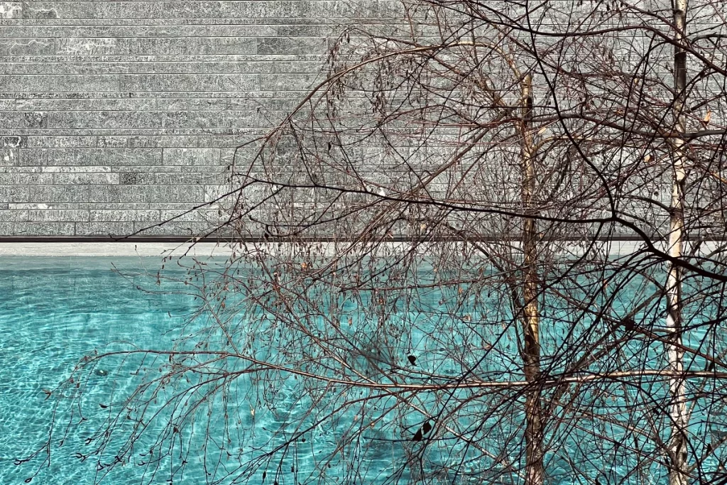 Six Senses Crans-Montana, Stone and water