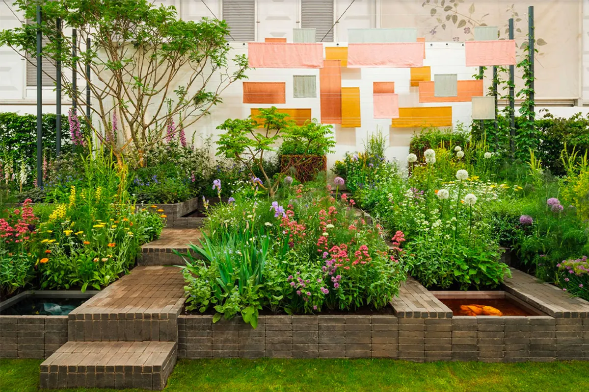 A Textile Garden. The collaborative project by not-for-profit group