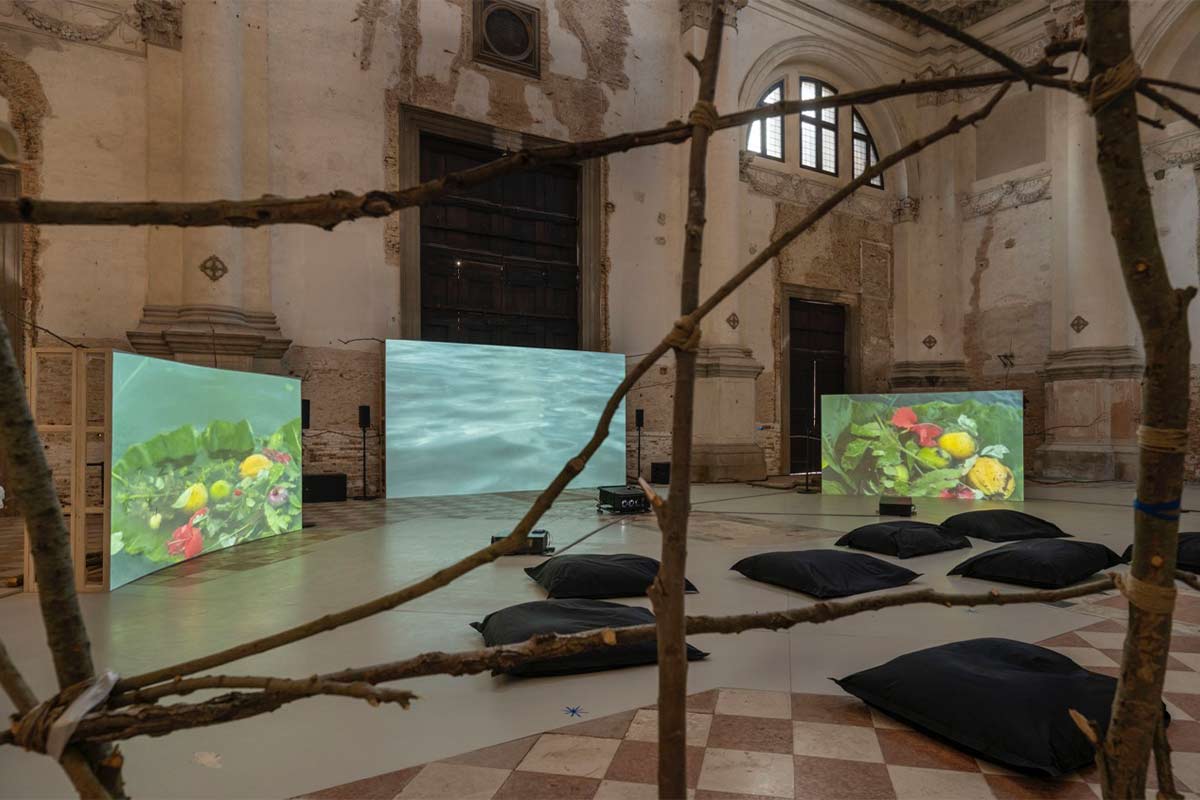 LAmpoon Magazine, Dineo Seshee Bopape. Ocean, What if no change is your desperate mission ', Ocean Space, Venice, 2022. Commissioned and produced by TBA21–Academy