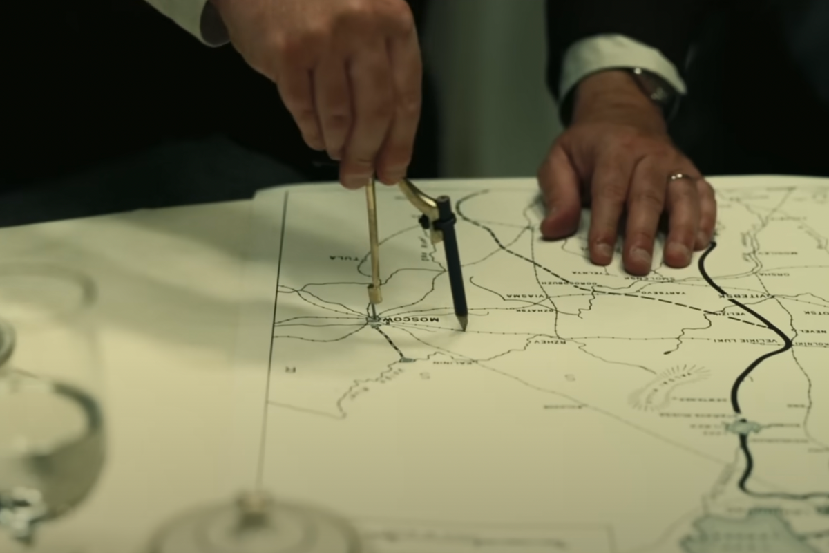 A scene from the Oscar nominated movie Oppenheimer