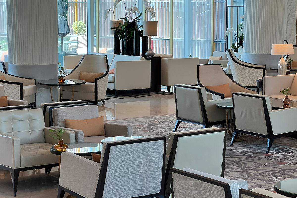 Al Meylas lounge at Four Seasons Abu Dhabi – from 3 to 7 pm serves the Afternoon tea experience