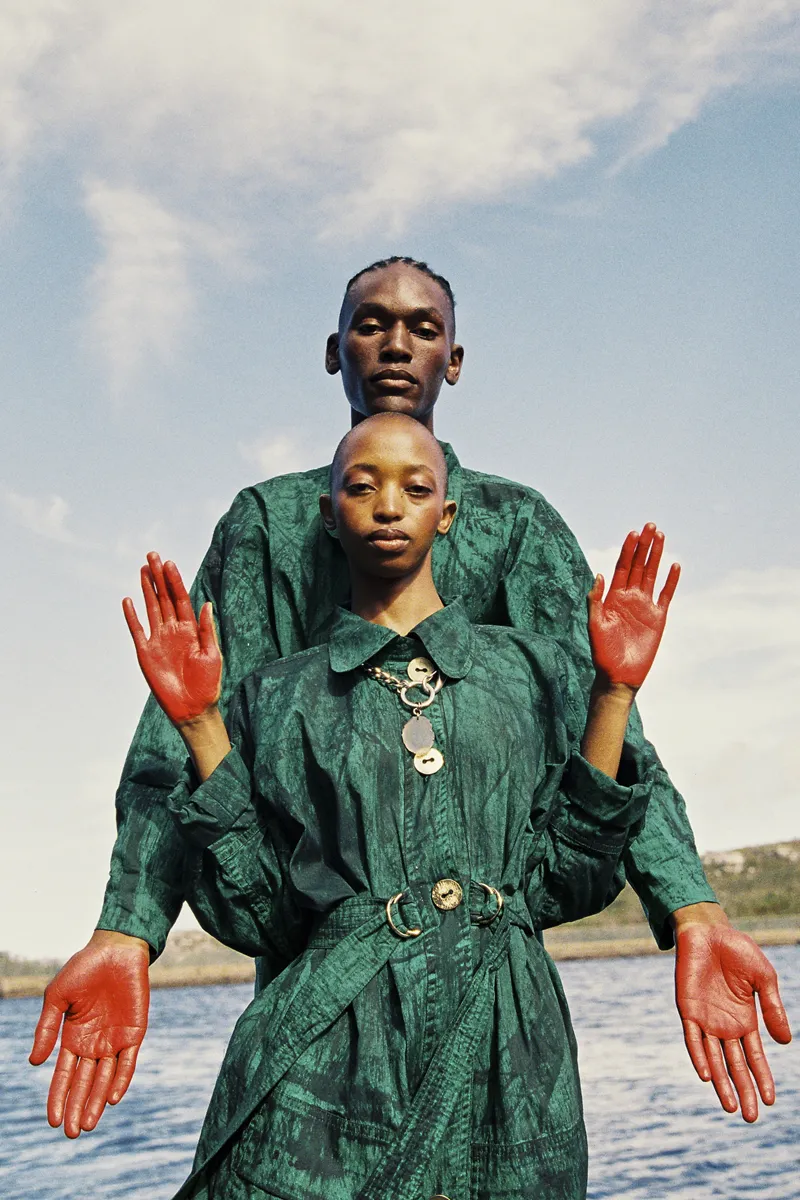 All looks and jewels W35T. Photography Caroline Mackintosh, styling Gavin Mikey Collins