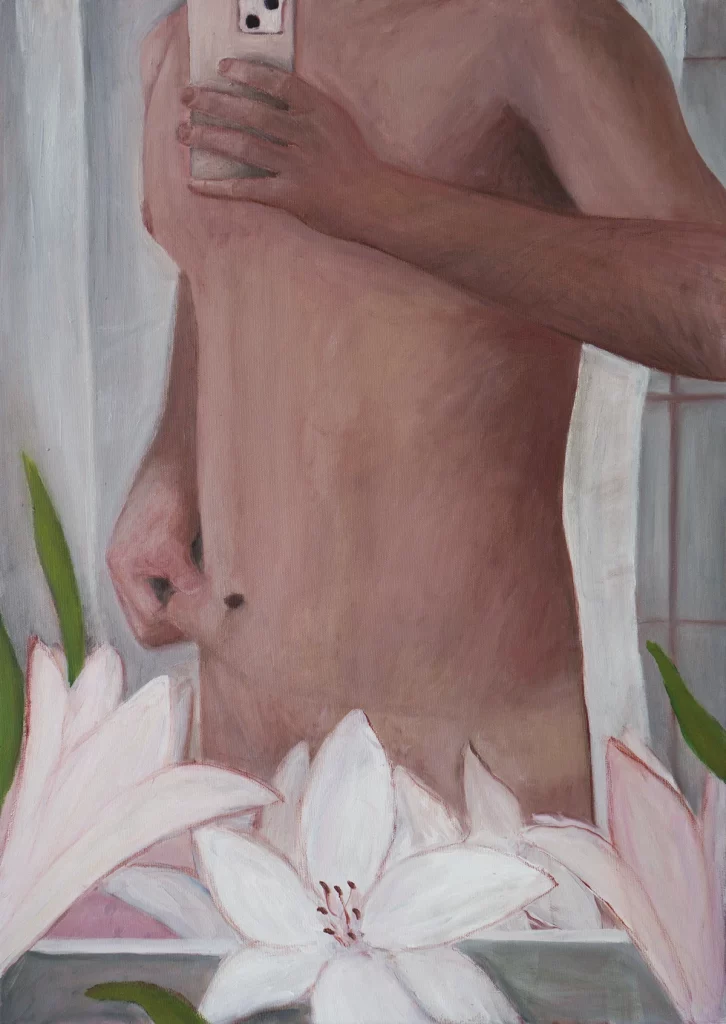 Amit Berman, Fragmant, אילן יוחסין, 2025, Oil On Canvas, 70x50cm