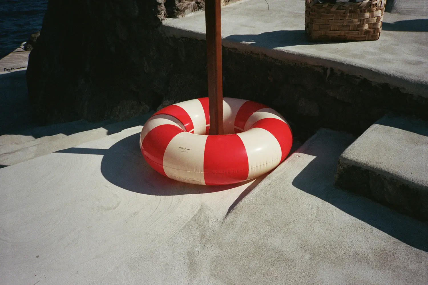 Another rocky solarium provides sunbathing space without enlarging the building footprint—organic architecture in action Villa Treville