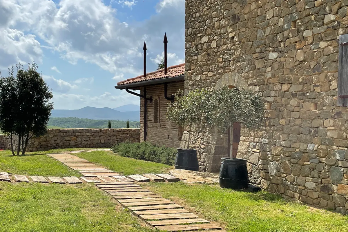 Argentaia, Magliano in Toscana, Tuscany - the courtyard