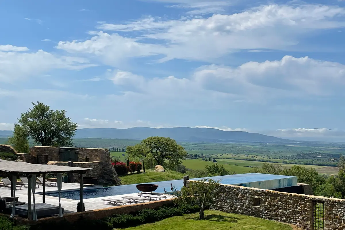 Argentaia, Magliano in Toscana, Tuscany - the pool deck