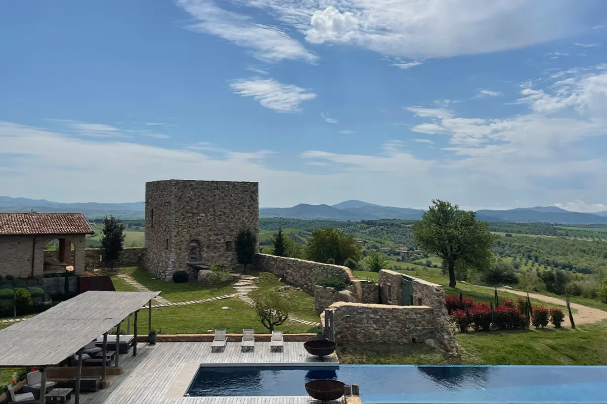 Argentaia, Magliano in Toscana, Tuscany - view from above