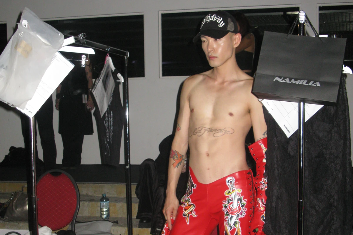 Backstage at Namilia’s show during Berlin Fashion week. Photography Erik Cesla
