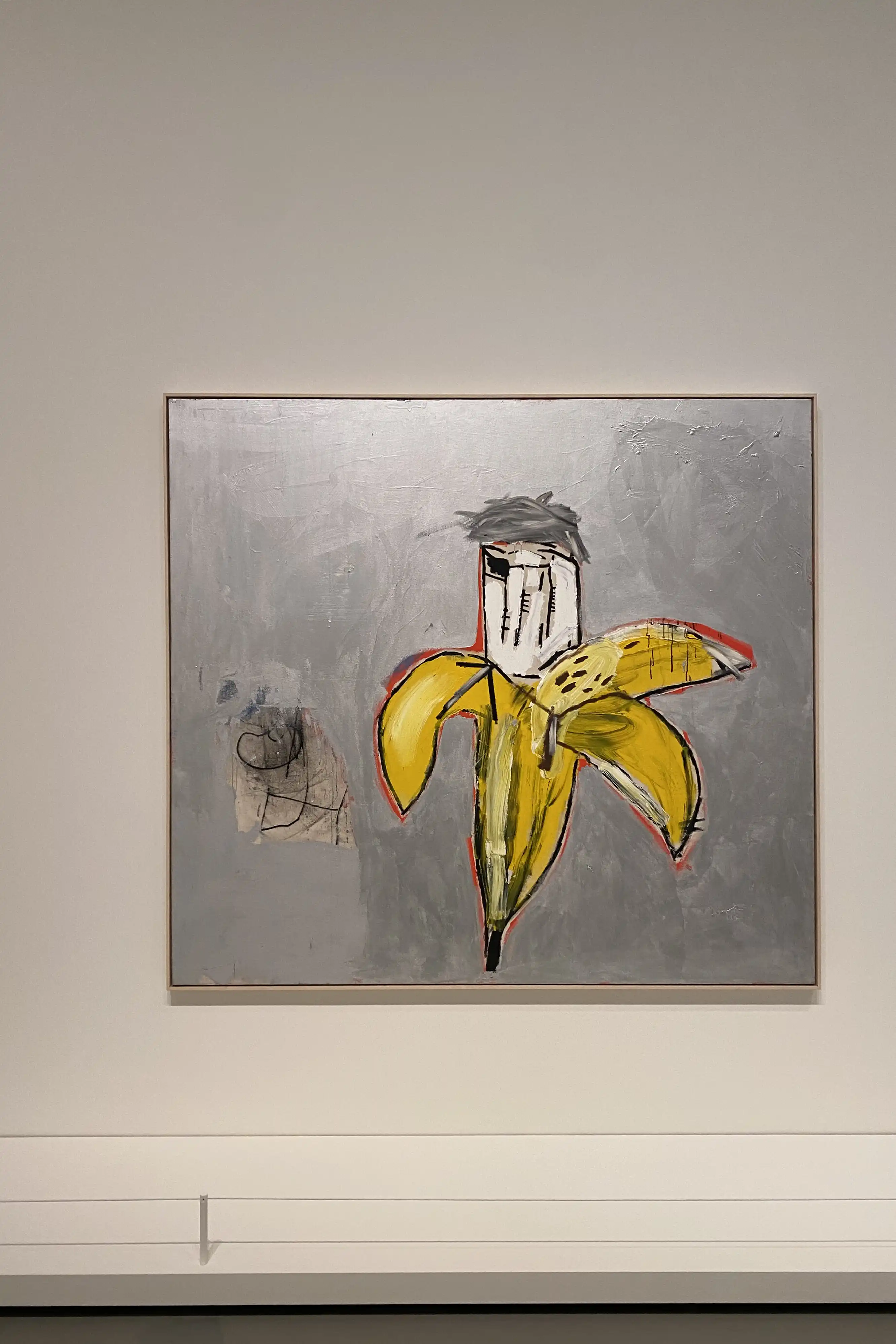 Baquiat's famous Banana portrait of Warhol