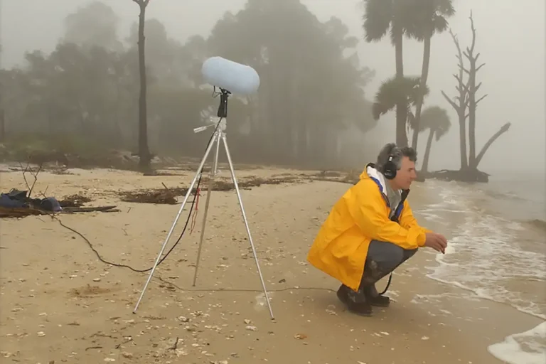 Bernie Krause collecting sounds