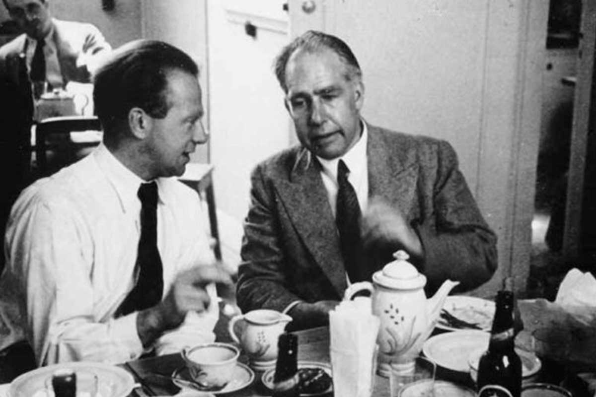 Lampoon, Bohr and Heisenberg, 1934