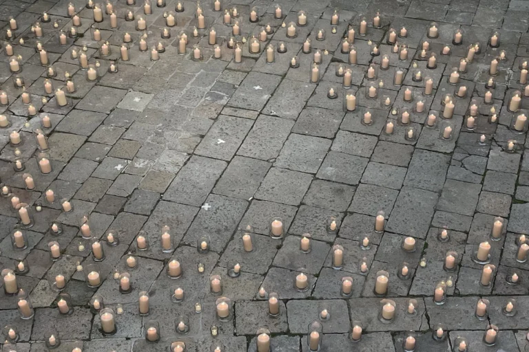Candele nel cortile del Venice Venice