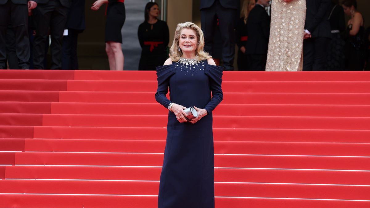 Lampoon, Catherine Deneuve wearing Louis Vuitton at 76th Cannes Film Festival